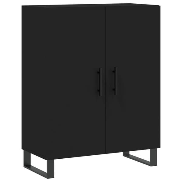vidaXL Högskåp svart 69,5x34x180 cm konstruerat trä
