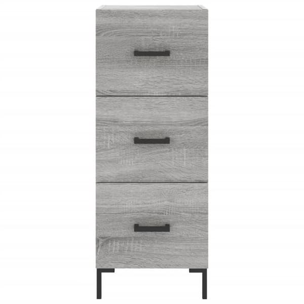 vidaXL Highboard grå sonoma 34,5x34x180 cm konstruert tre