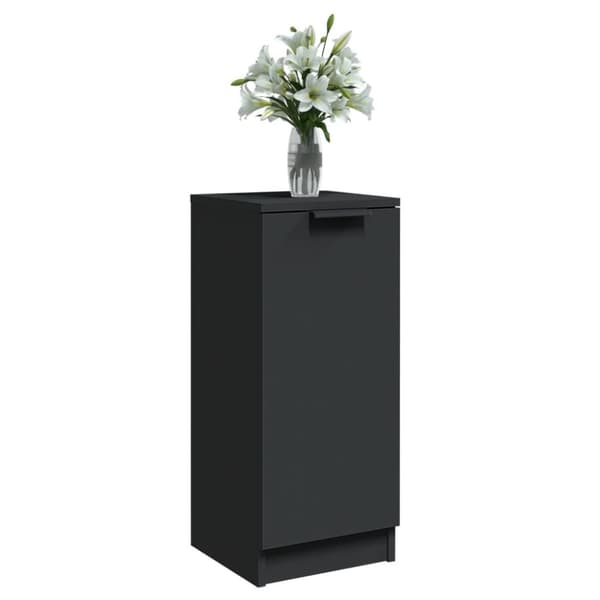 vidaXL skænke 2 stk. 30x30x70 cm konstrueret træ sort