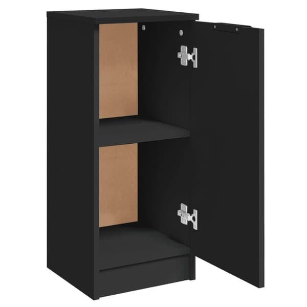vidaXL skænke 2 stk. 30x30x70 cm konstrueret træ sort