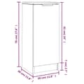 Miniatyrbillede 10 af 11: vidaXL skænke 2 stk. 30x30x70 cm konstrueret træ sort