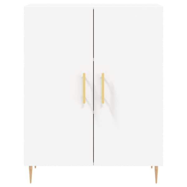 vidaXL Högskåp vit 69,5x34x180 cm konstruerat trä