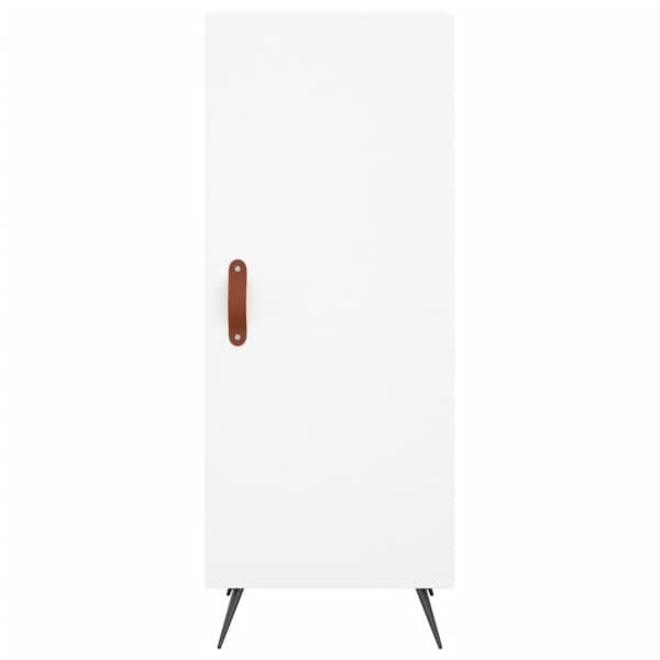 vidaXL Högskåp vit 34,5x34x180 cm konstruerat trä
