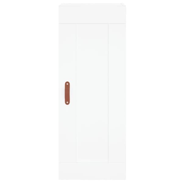 vidaXL Högskåp vit 34,5x34x180 cm konstruerat trä