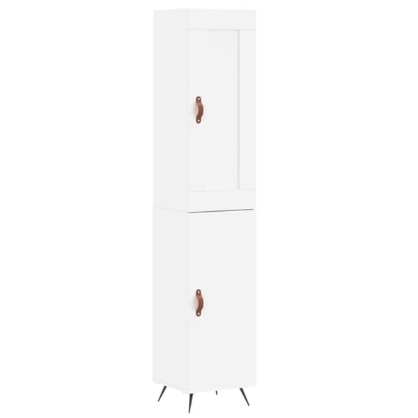 vidaXL Högskåp vit 34,5x34x180 cm konstruerat trä