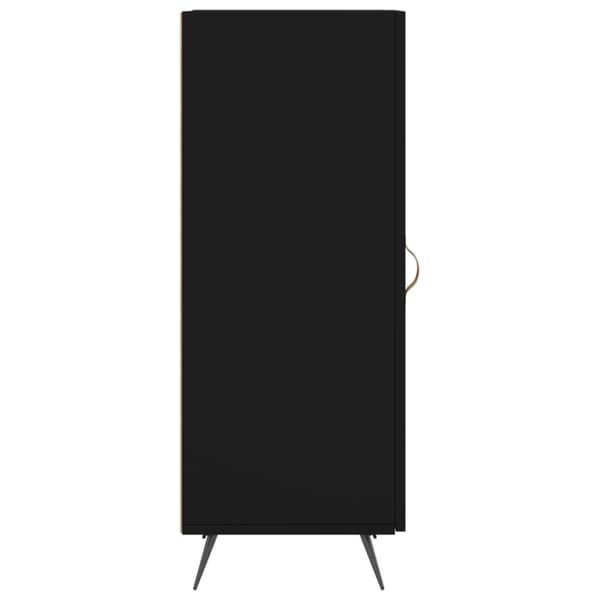 vidaXL skænk 34,5x34x90 cm konstrueret træ sort
