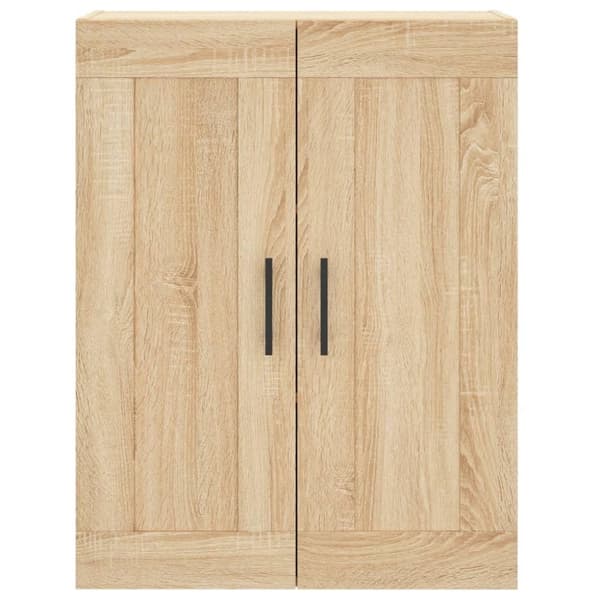vidaXL højskab 69,5x34x180 cm konstrueret træ sonoma-eg