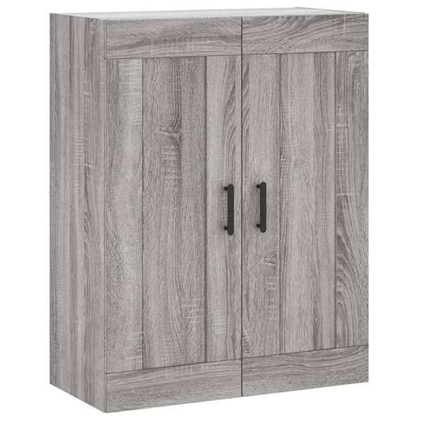 vidaXL Highboard grå sonoma 69,5x34x180 cm konstruert tre