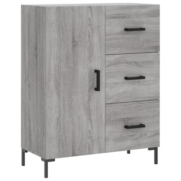 vidaXL Högskåp Grå Sonoma 69,5x34x180 cm konstruerat trä