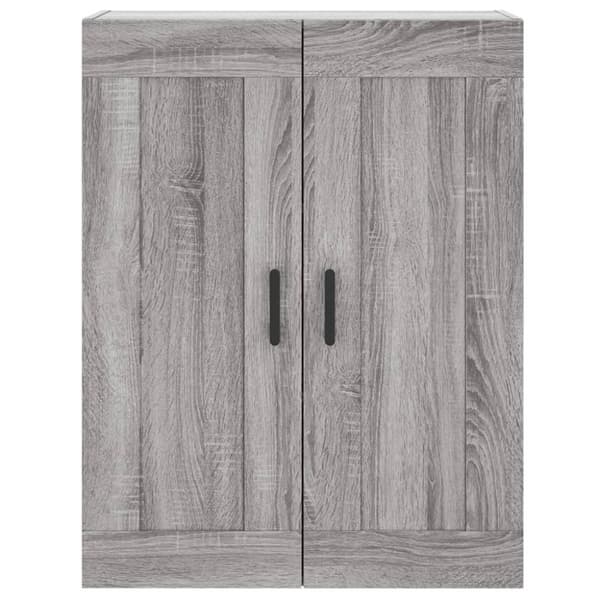 vidaXL højskab 69,5x34x180 cm konstrueret træ grå sonoma-eg