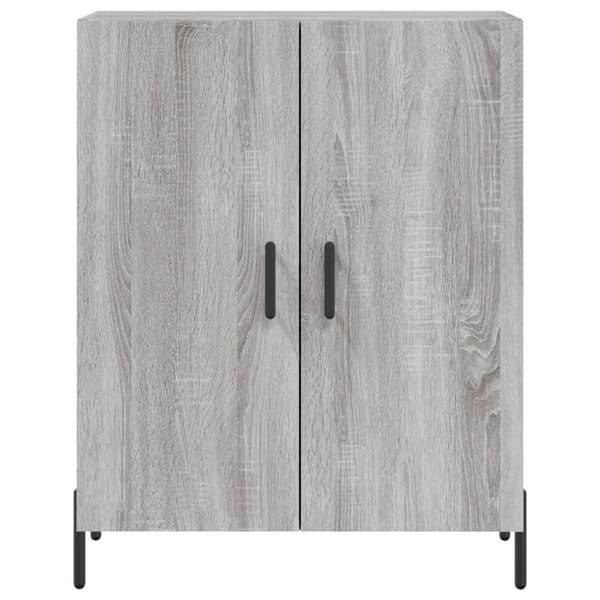 vidaXL højskab 69,5x34x180 cm konstrueret træ grå sonoma-eg