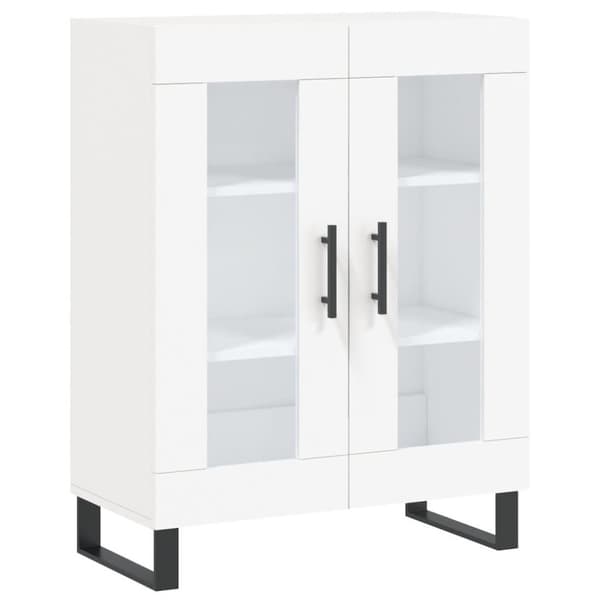 vidaXL Highboard hvit 69,5x34x180 cm konstruert tre