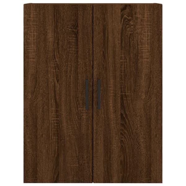 vidaXL Veggskap 2 stk brun eik 69,5x34x90 cm