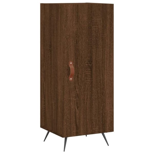 vidaXL Skjenk brun eik 34,5x34x90 cm konstruert tre