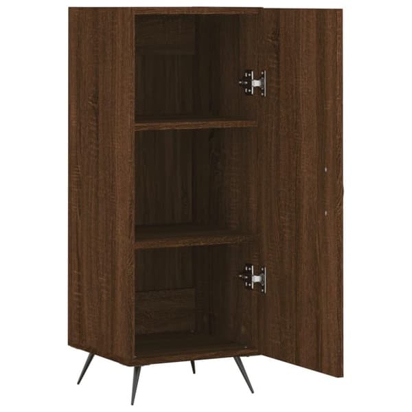 vidaXL Senkki ruskea tammi 34,5x34x90 cm tekninen puu