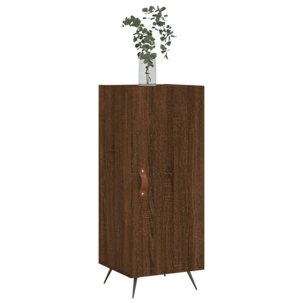 vidaXL Senkki ruskea tammi 34,5x34x90 cm tekninen puu