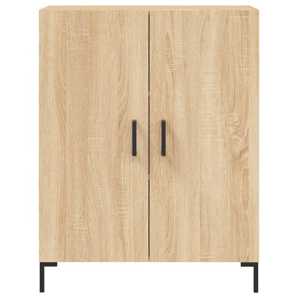 vidaXL højskab 69,5x34x180 cm konstrueret træ sonoma-eg