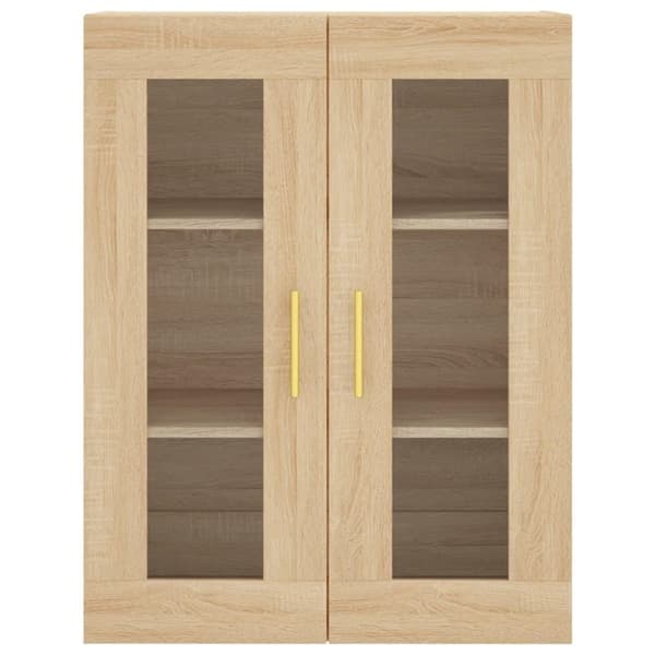 vidaXL højskab 69,5x34x180 cm konstrueret træ sonoma-eg
