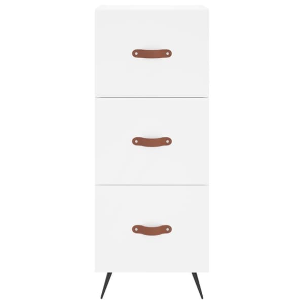 vidaXL Högskåp vit 34,5x34x180 cm konstruerat trä