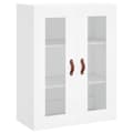 Miniatyrbilde 5 av 11: vidaXL Highboard hvit 69,5x34x180 cm konstruert tre