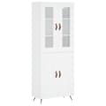 Miniatyrbilde 1 av 11: vidaXL Highboard hvit 69,5x34x180 cm konstruert tre