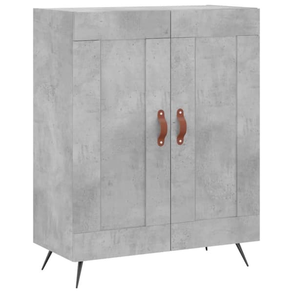 vidaXL højskab 69,5x34x180 cm konstrueret træ betongrå
