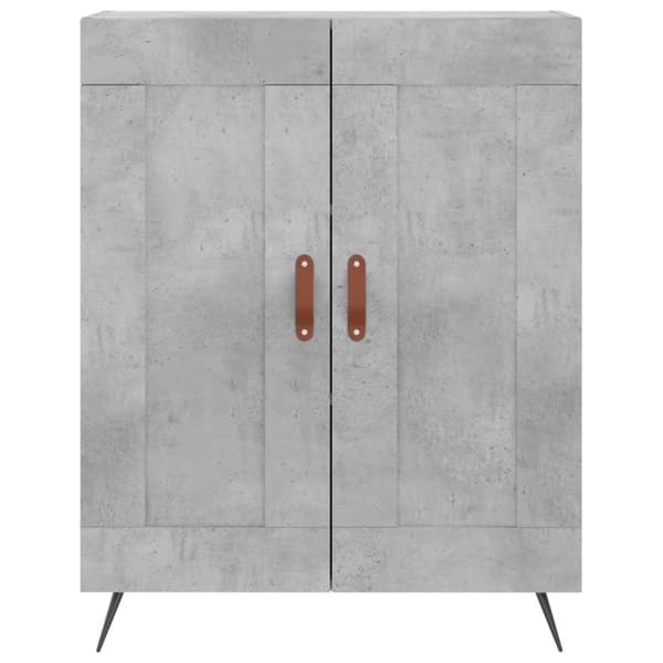 vidaXL højskab 69,5x34x180 cm konstrueret træ betongrå