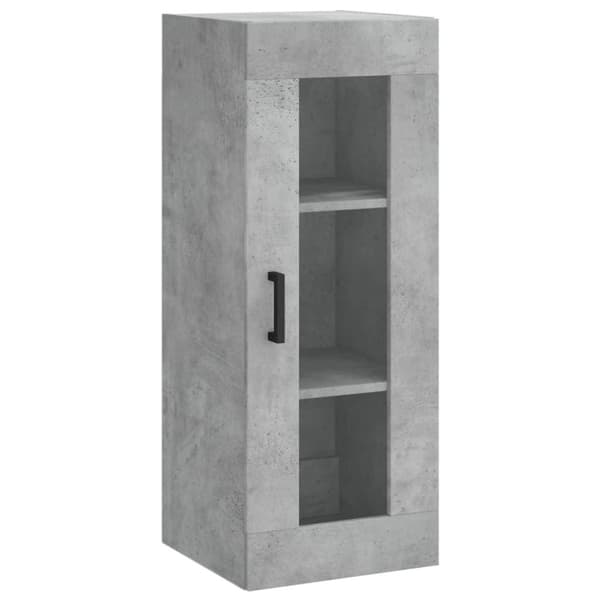vidaXL Highboard betonggrå 34,5x34x180 cm konstruert tre