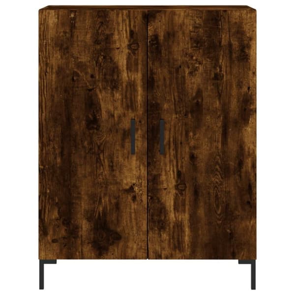 vidaXL Högskåp rökfärgad ek 69,5x34x180 cm konstruerat trä