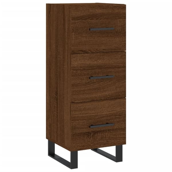 vidaXL skab 34,5x34x180 cm konstrueret træ brun egetræsfarve