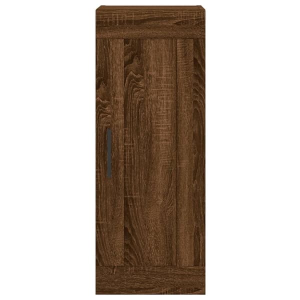 vidaXL skab 34,5x34x180 cm konstrueret træ brun egetræsfarve