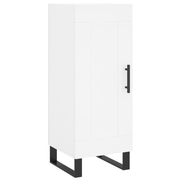 vidaXL Highboard hvit 34,5x34x180 cm konstruert tre