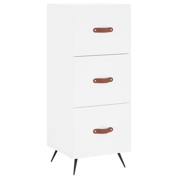 vidaXL skab 34,5x34x180 cm konstrueret træ hvid