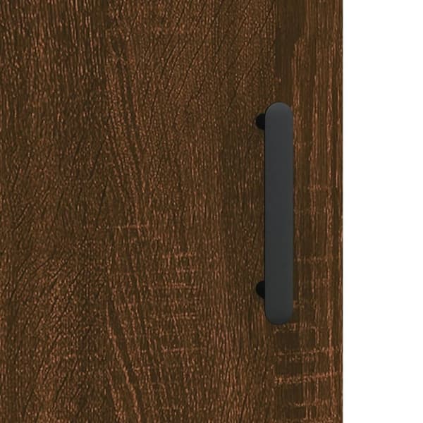 vidaXL højskab 69,5x34x180 cm konstrueret træ brun egetræsfarve