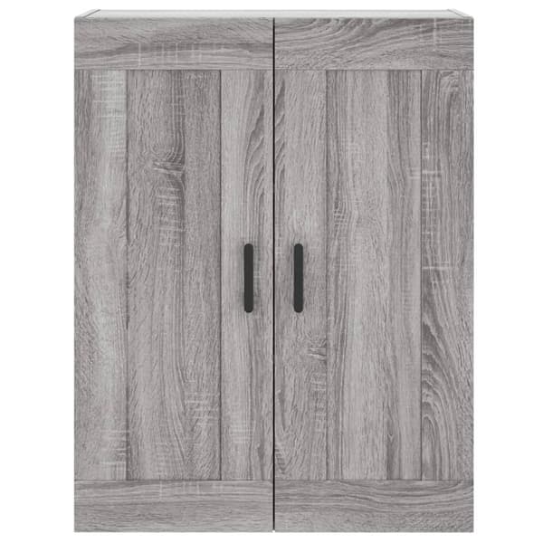 vidaXL højskab 69,5x34x180 cm konstrueret træ grå sonoma-eg