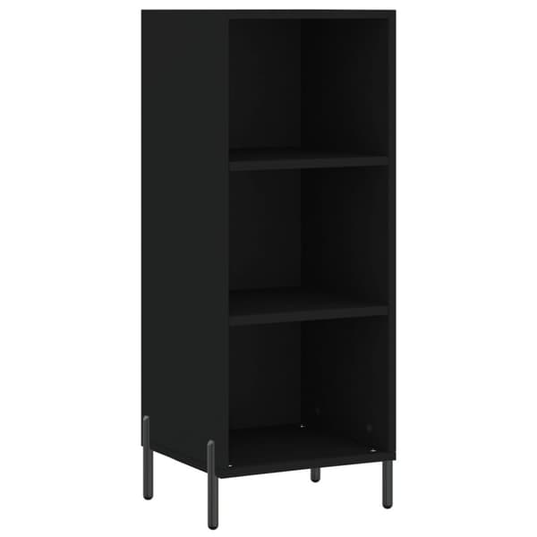 vidaXL Highboard svart 34,5x34x180 cm konstruert tre