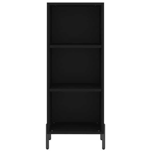 vidaXL Highboard svart 34,5x34x180 cm konstruert tre
