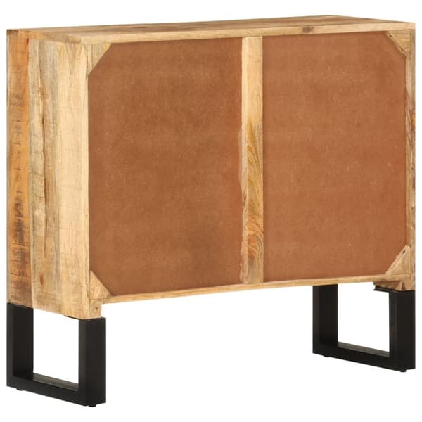vidaXL Senkki 80x30x71 cm täysi karkea mangopuu ja metalli