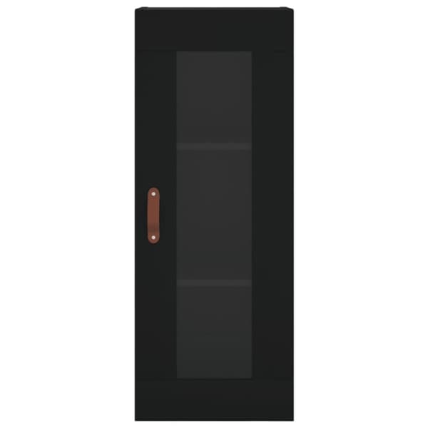 vidaXL skab 34,5x34x180 cm konstrueret træ sort