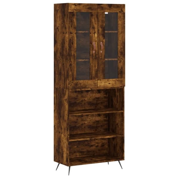 vidaXL Kaappi savutammi 69,5x34x180 cm tekninen puu