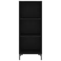 Miniatyrbilde 8 av 11: vidaXL Highboard svart 34,5x34x180 cm konstruert tre