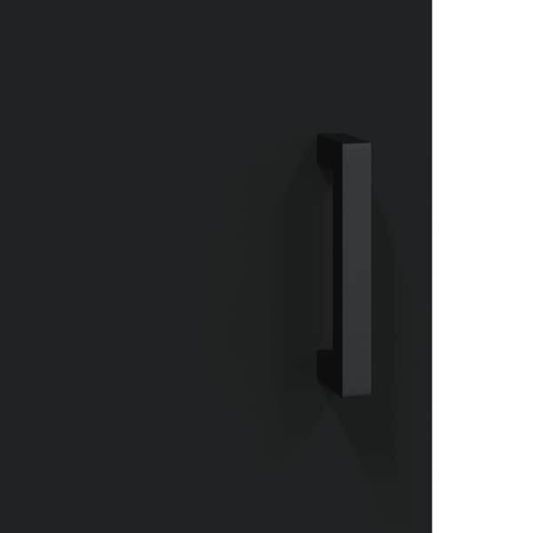 vidaXL Highboard svart 34,5x34x180 cm konstruert tre