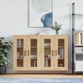 Miniatyrbillede 2 af 11: vidaXL vægskabe 2 stk. konstrueret træ sonoma-eg