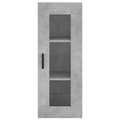 Miniatyrbilde 6 av 11: vidaXL Highboard betonggrå 34,5x34x180 cm konstruert tre