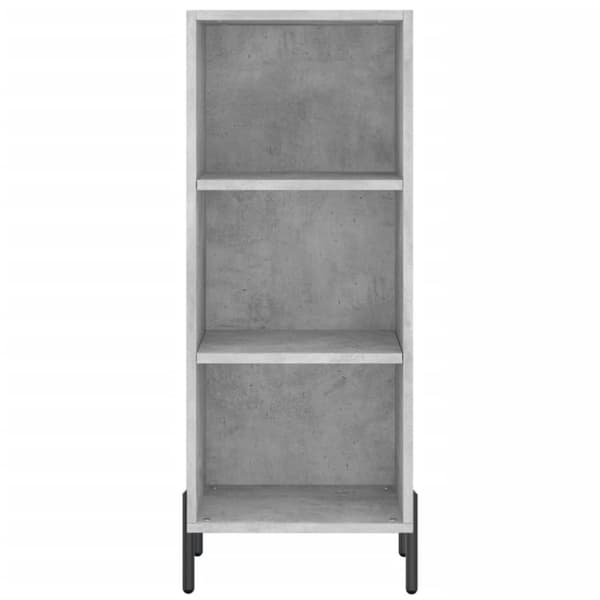 vidaXL Highboard betonggrå 34,5x34x180 cm konstruert tre