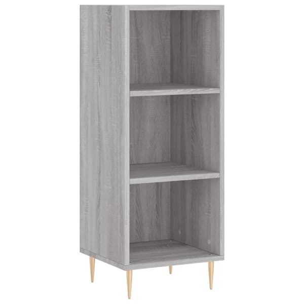 vidaXL Kaappi harmaa Sonoma 34,5x34x180 cm tekninen puu