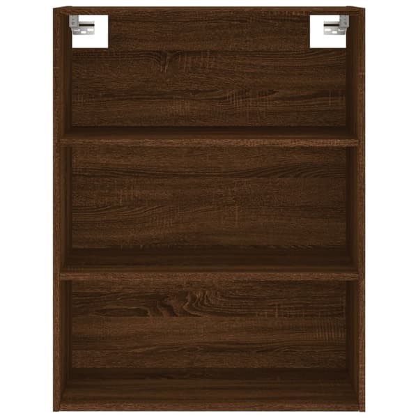 vidaXL Högskåp brun ek 69,5x34x180 cm konstruerat trä