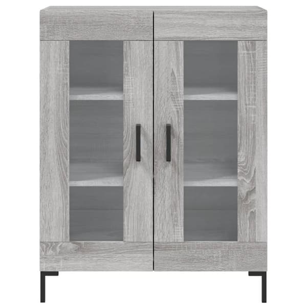 vidaXL højskab 69,5x34x180 cm konstrueret træ grå sonoma-eg