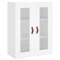 Miniatyrbilde 5 av 11: vidaXL Highboard hvit 69,5x34x180 cm konstruert tre