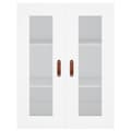 Miniatyrbilde 6 av 11: vidaXL Highboard hvit 69,5x34x180 cm konstruert tre